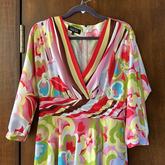 Rickie Freeman Teri Jon Patterned Dress - Picture 2 of 3